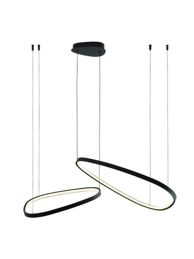Lampa wisząca kamienie LED na linach - LEDco.pl