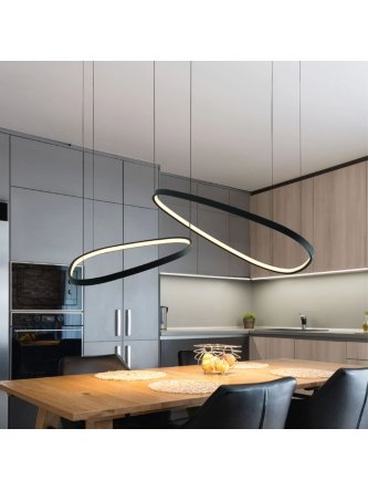 Lampa wisząca kamienie LED na linach - LEDco.pl