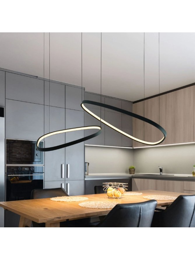 Lampa wisząca kamienie LED na linach - LEDco.pl