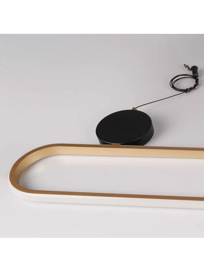 Lampa wisząca geometryczna glamour LED na linach - LEDco.pl