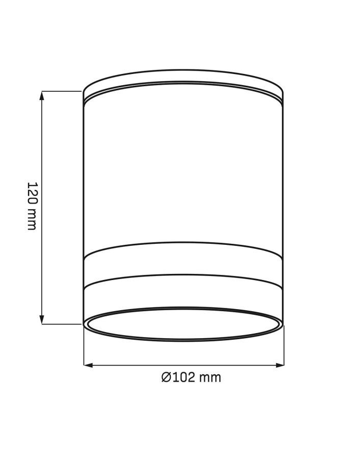 Lampa na sufit podbitkę natynkowa owalna TROMSO - LEDco.pl