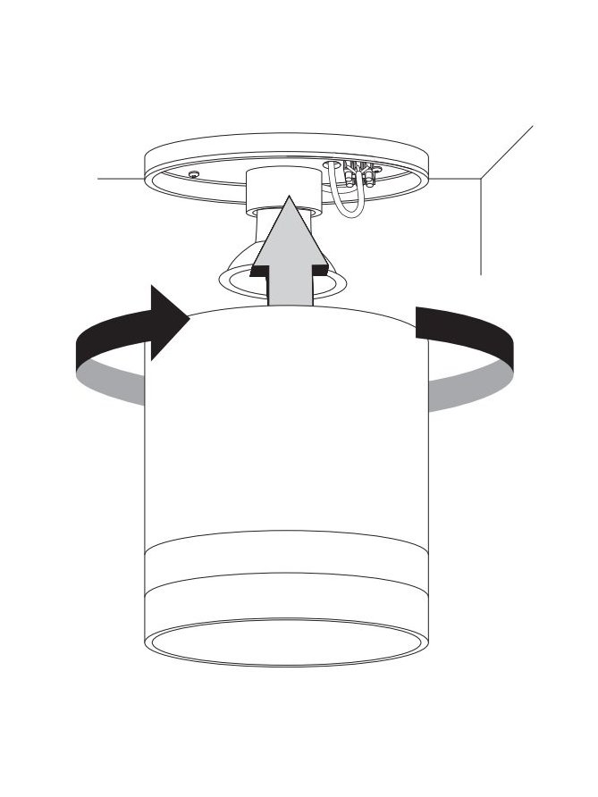 Lampa na sufit podbitkę natynkowa owalna TROMSO - LEDco.pl