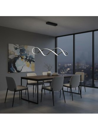 Lampa wisząca symbol nieskończoności owalna designerska - LEDco.pl 2