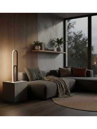 Lampa stołowa biurkowa nocna LED owalna designerska - LEDco.pl 2