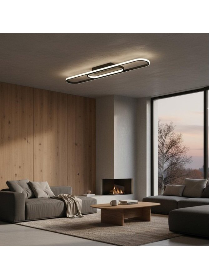 Lampa sufitowa plafon LED owalny designerski - LEDco.pl