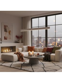 Lampa wisząca na dwóch linach nad stół designerska - LEDco.pl