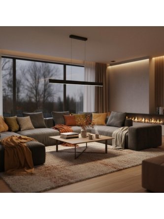 Lampa wisząca na dwóch linach nad stół designerska - LEDco.pl 2