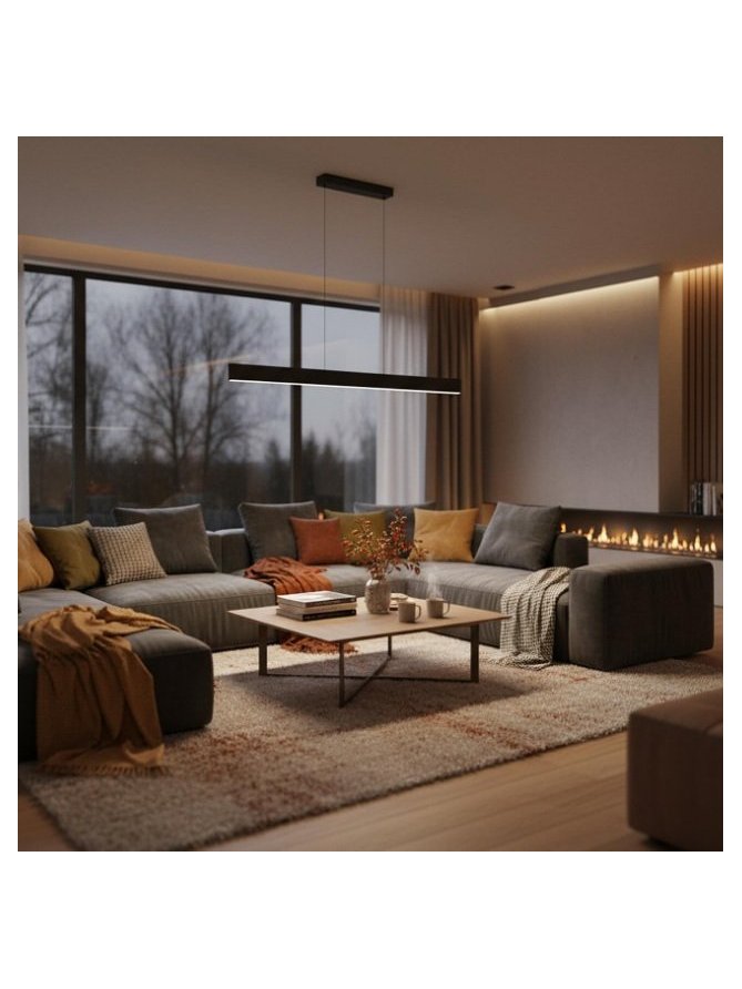Lampa wisząca na dwóch linach nad stół designerska - LEDco.pl