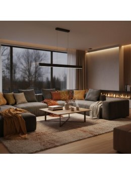 Lampa wisząca na dwóch linach nad stół designerska - LEDco.pl