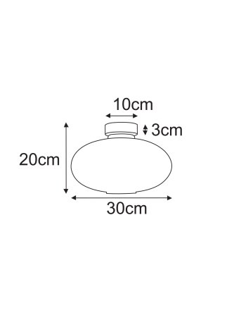 Lampa sufitowa K-5671 z serii PESO 2