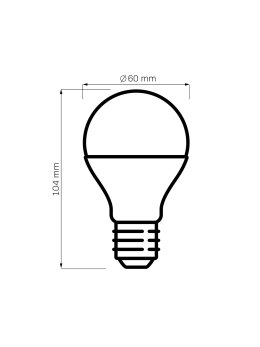 Zestaw 10szt x Żarówka LED 4,8W E27 470lm 334831 ciepła - LEDco.pl