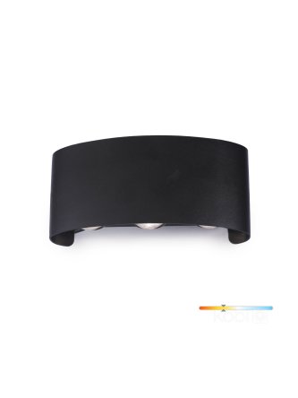 Kinkiet ogrodowy LED LUMEPRA 6W 3000K IP54 czarny Kobi