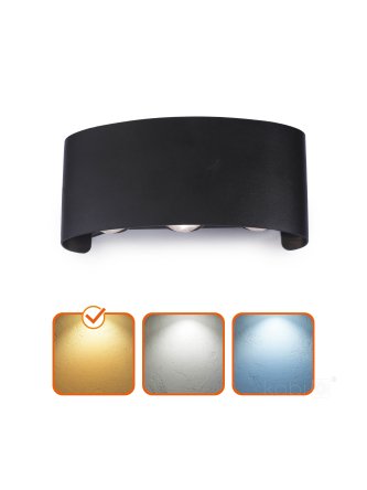 Kinkiet ogrodowy LED LUMEPRA 6W 3000K IP54 czarny Kobi 2