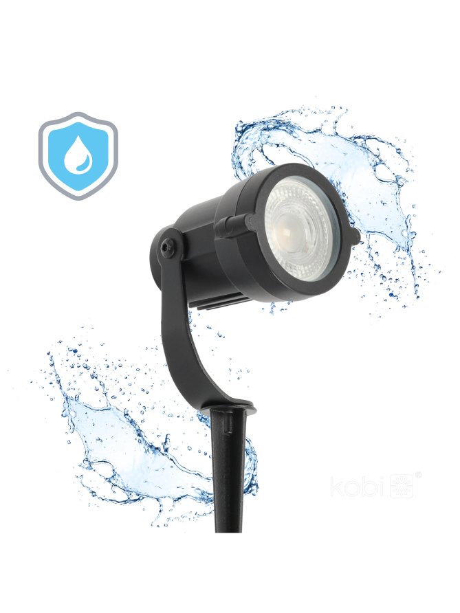 Lampa ogrodowa BLAKE UNO 1xGU10 IP65 czarna Kobi
