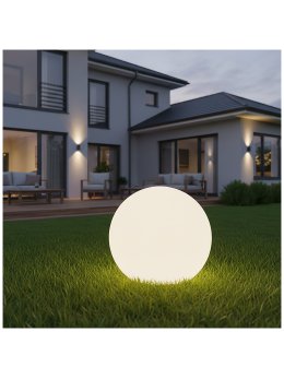 Lampa ogrodowa Solar LED GARDEN BALL 40cm 3000K+RGB Kobi
