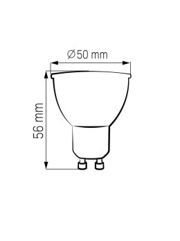 Zestaw 10szt x Żarówka LED 7,5W gu10 700lm 334916 ciepła - LEDco.pl