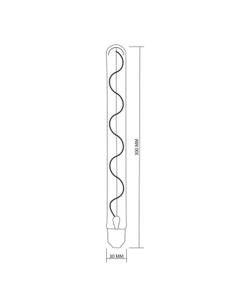Żarówka LED filament T30 4,5W E27 500lm retro 329073 GoldLux - LEDco.pl 2