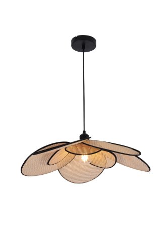 Lampa wisząca zwis boho rafia bambus naturalna rustykalna - LEDco.pl