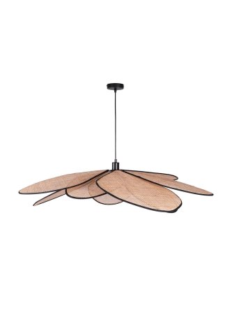 Lampa wisząca zwis boho rafia bambus naturalna rustykalna - LEDco.pl 2