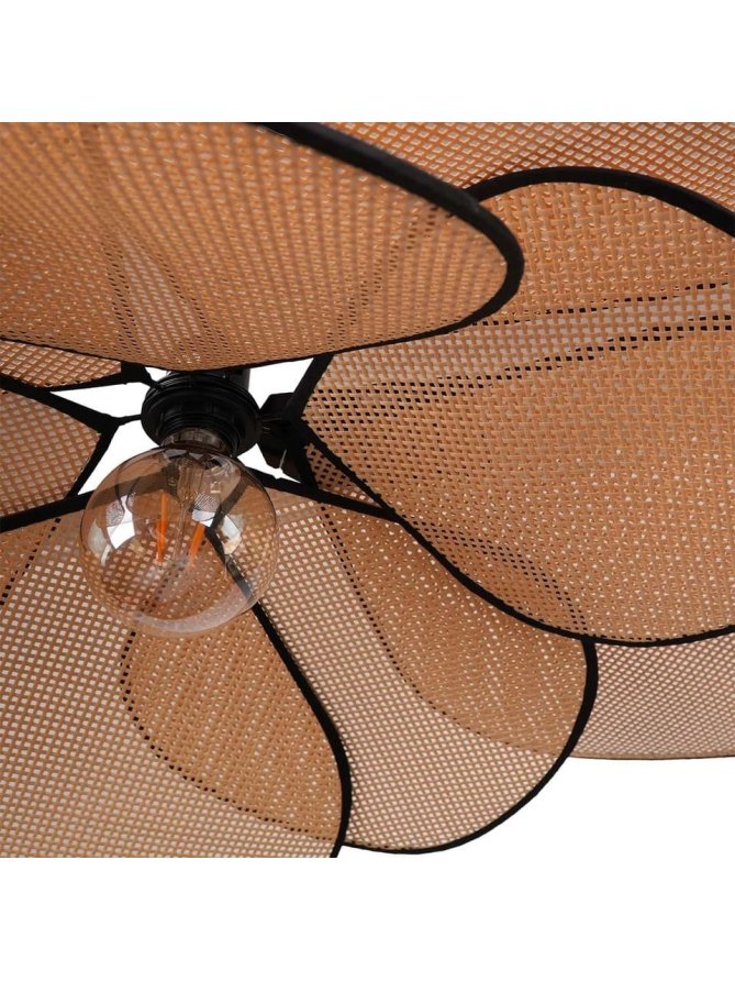 Lampa wisząca zwis boho rafia bambus naturalna rustykalna - LEDco.pl