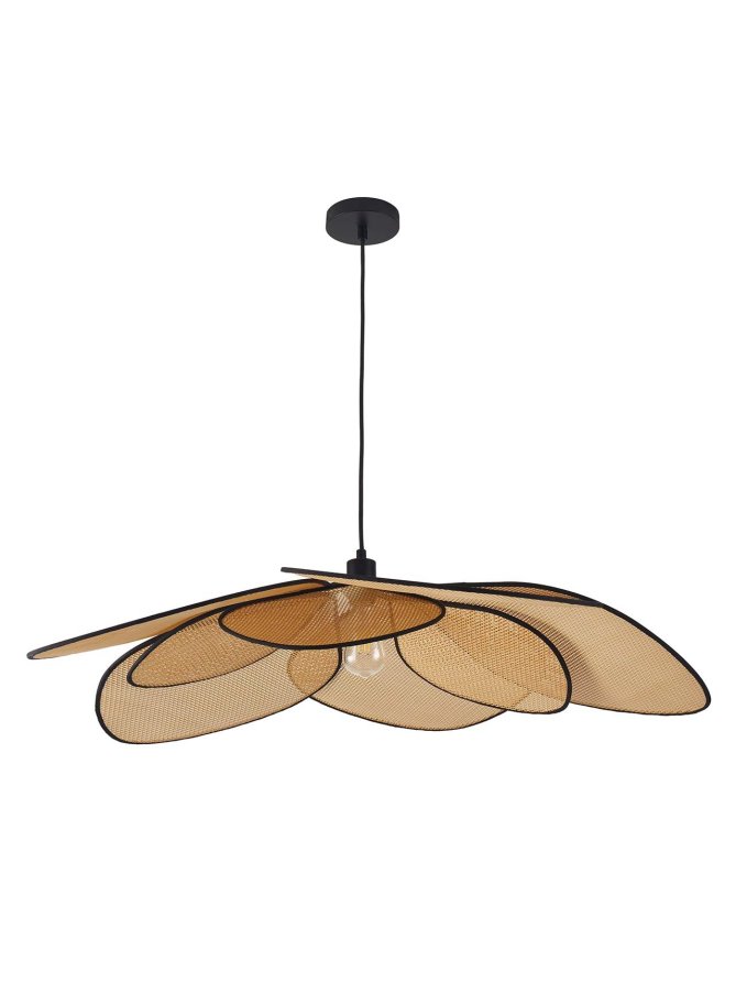 Lampa wisząca zwis boho rafia bambus naturalna rustykalna - LEDco.pl