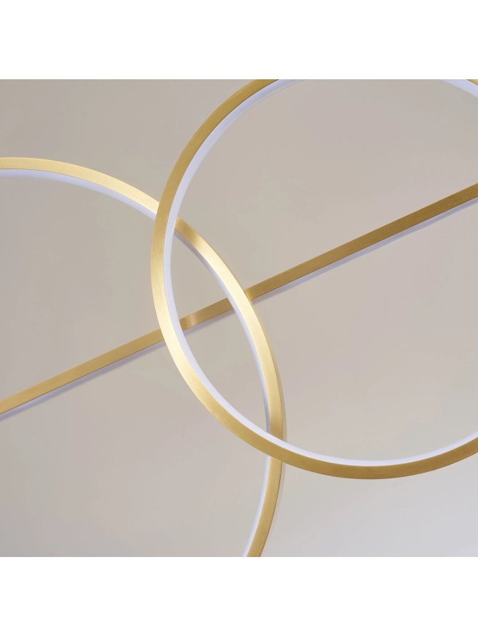 Lampa wisząca nowoczesna elegancka koła okręgi LED - LEDco.pl