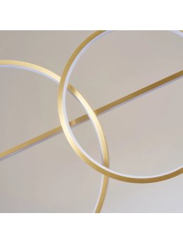 Lampa wisząca nowoczesna elegancka koła okręgi LED - LEDco.pl