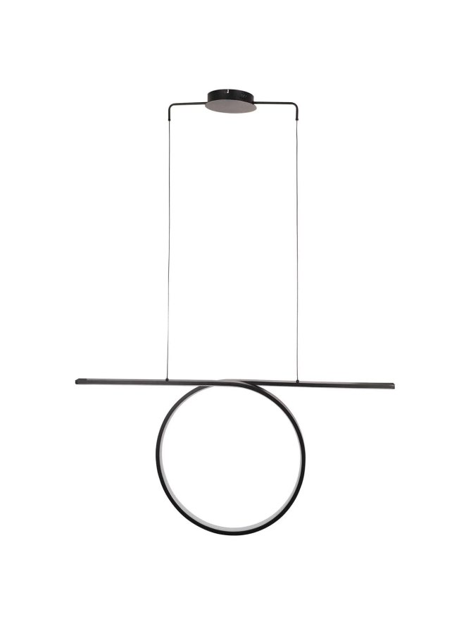 Lampa wisząca nowoczesna koło pierścień LED nad stół - LEDco.pl