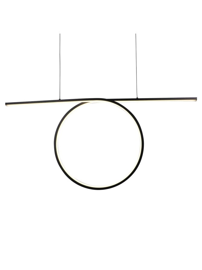 Lampa wisząca nowoczesna koło pierścień LED nad stół - LEDco.pl