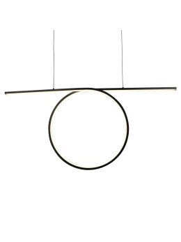 Lampa wisząca nowoczesna koło pierścień LED nad stół - LEDco.pl