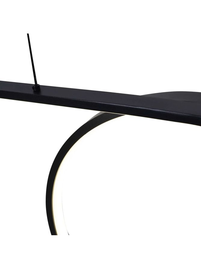Lampa wisząca nowoczesna koło pierścień LED nad stół - LEDco.pl