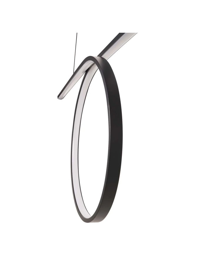 Lampa wisząca nowoczesna koło pierścień LED nad stół - LEDco.pl