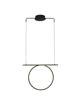 Lampa wisząca nowoczesna koło pierścień LED nad stół - LEDco.pl