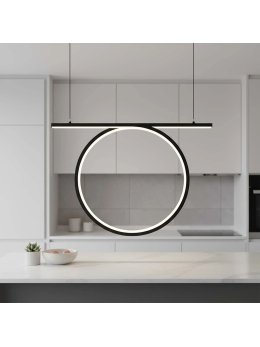 Lampa wisząca nowoczesna koło pierścień LED nad stół - LEDco.pl