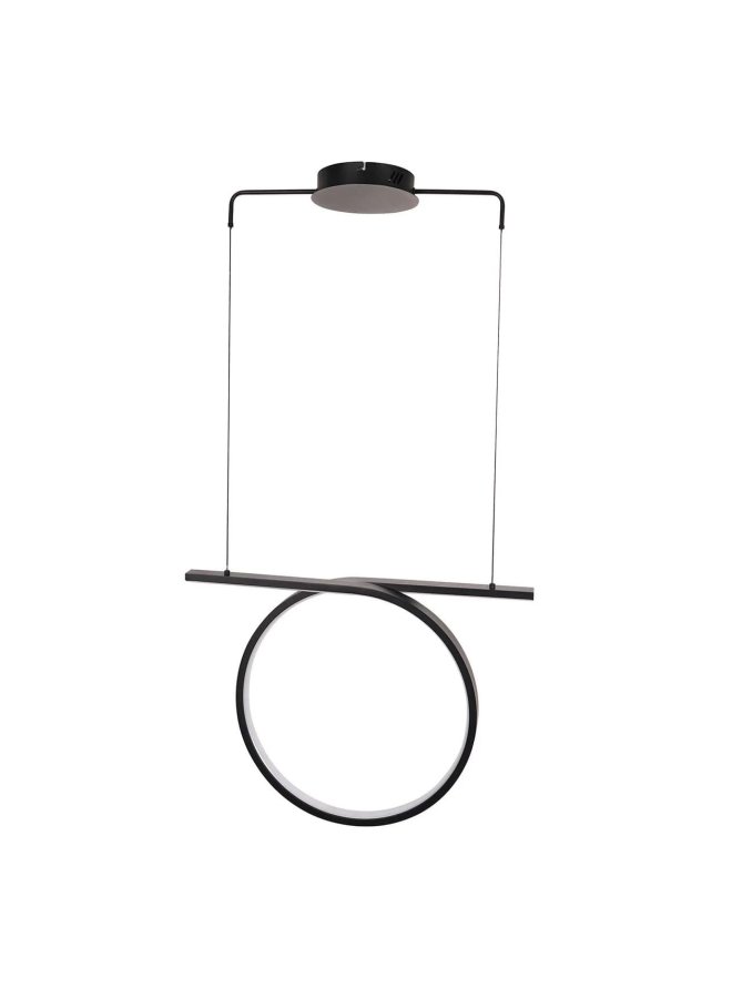 Lampa wisząca nowoczesna koło pierścień LED nad stół - LEDco.pl