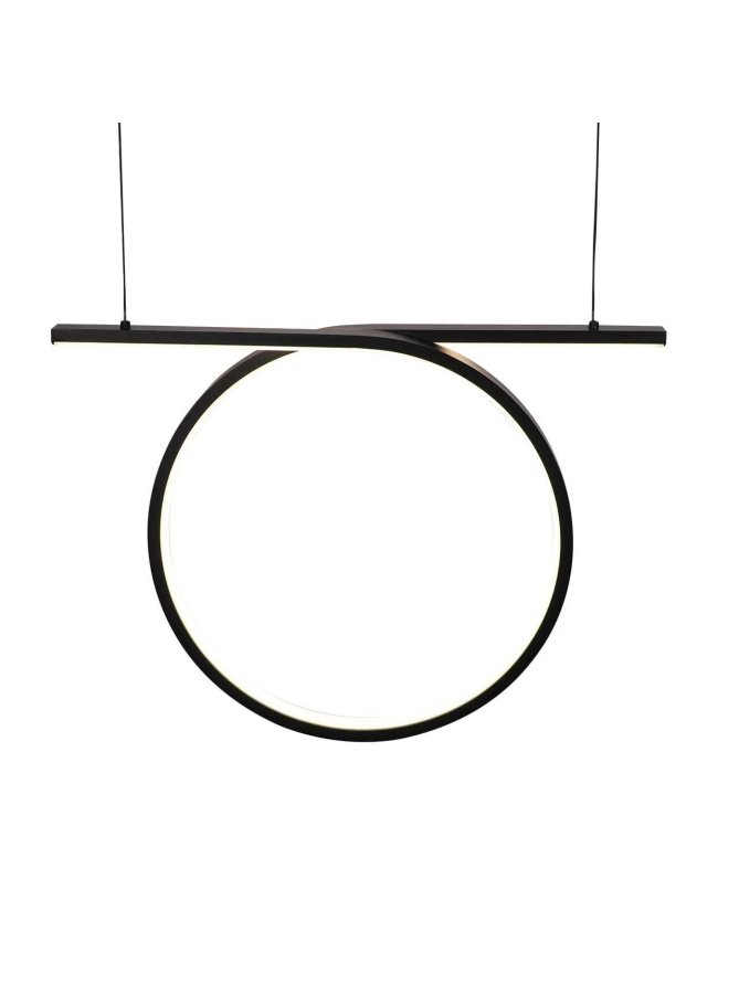Lampa wisząca nowoczesna koło pierścień LED nad stół - LEDco.pl