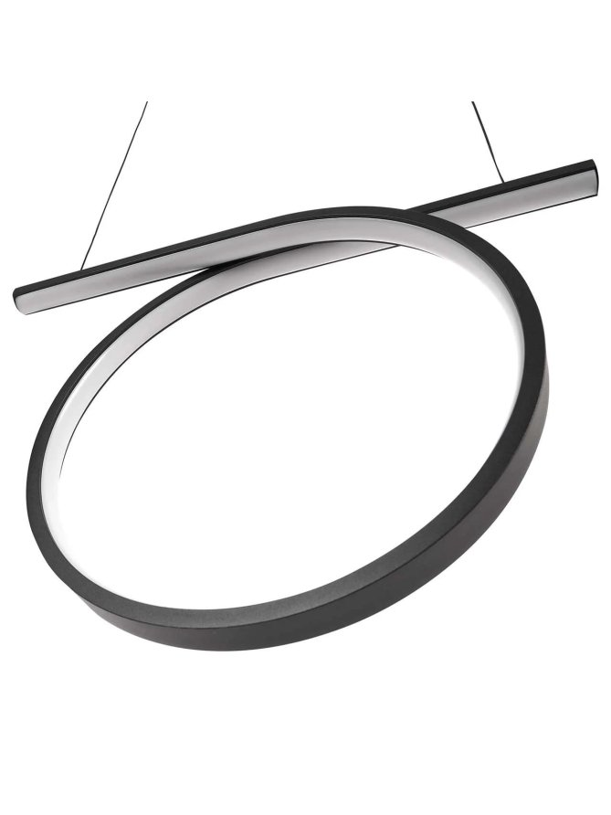 Lampa wisząca nowoczesna koło pierścień LED nad stół - LEDco.pl