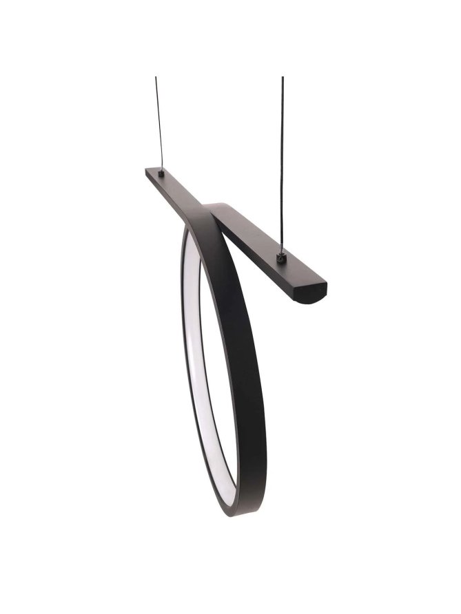 Lampa wisząca nowoczesna koło pierścień LED nad stół - LEDco.pl
