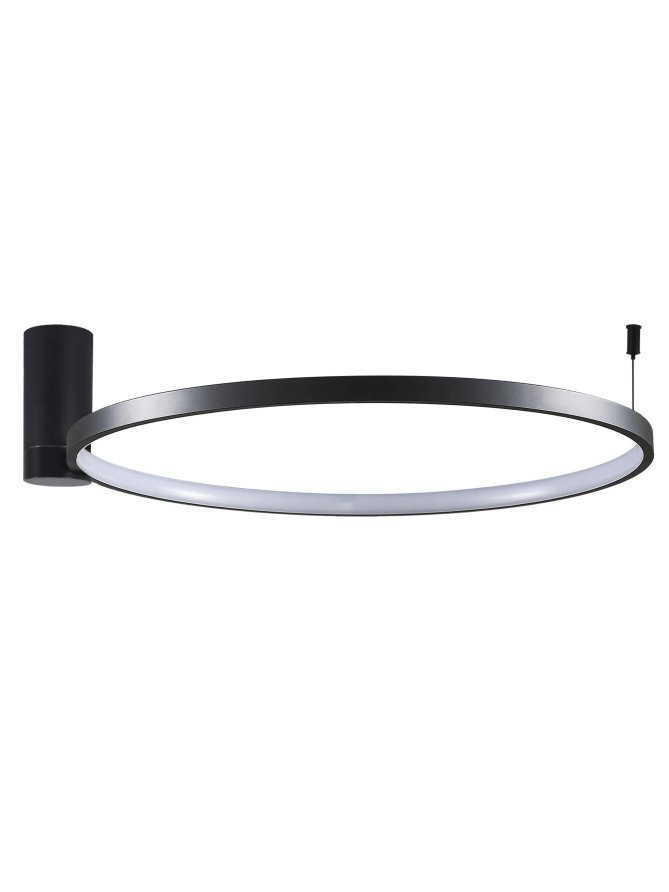 okrągła lampa sufitowa ring LED do salonu nad stół minimalistyczny  - LEDco.pl