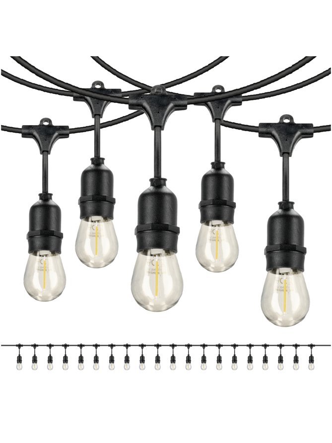 Girlanda BAJA LED SET 20x1W 20m E27 Kobi Design