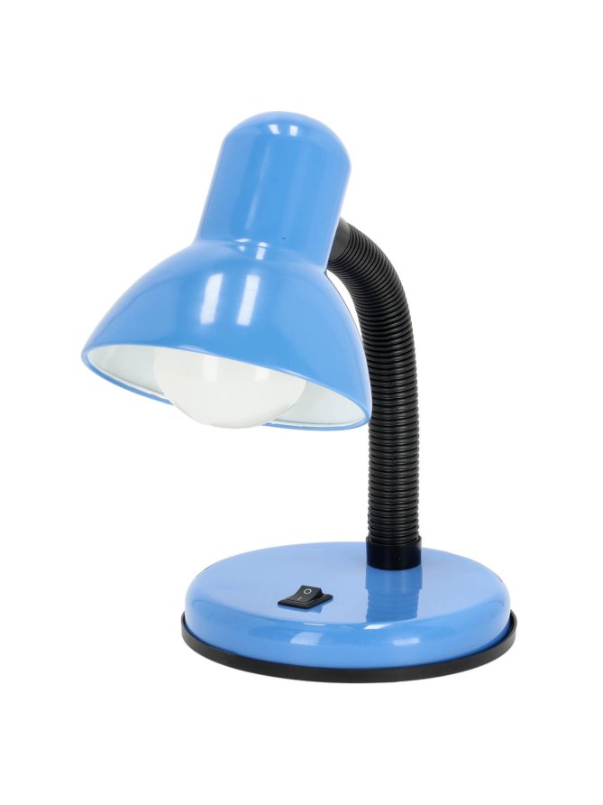 Lampka biurkowa ŚMIESZEK 1xE27 niebieska Kobi