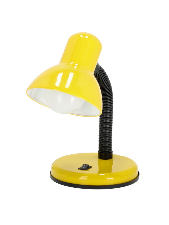 Lampka biurkowa ŚMIESZEK 1xE27 żółta Kobi