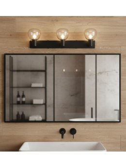 Kinkiet ścienny potrójny nowoczesny do łazienki IP44 - LEDco.pl