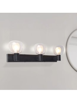 Kinkiet ścienny potrójny nowoczesny do łazienki IP44 - LEDco.pl