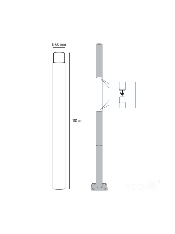 Moduł BASE SG 1m Fi 60mm Kobi