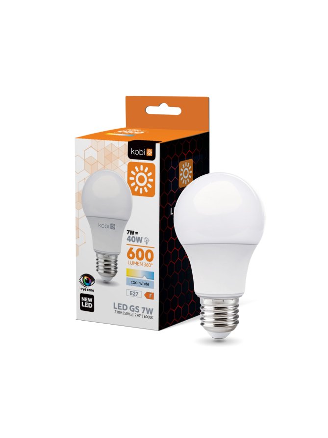 Żarówka LED GS 7W E27 6000K Kobi
