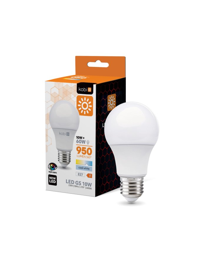 Żarówka LED GS 10W E27 6000K Kobi