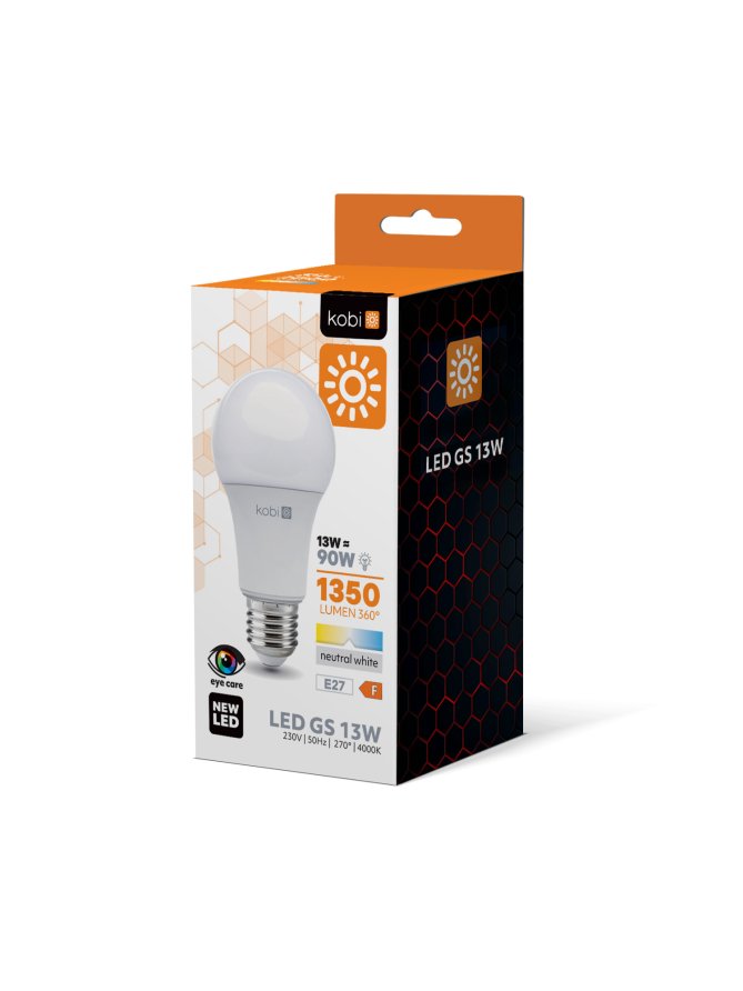 Żarówka LED GS 13W E27 4000K Kobi