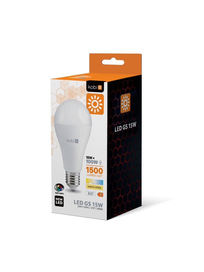 Żarówka LED GS 15W E27 3000K Kobi