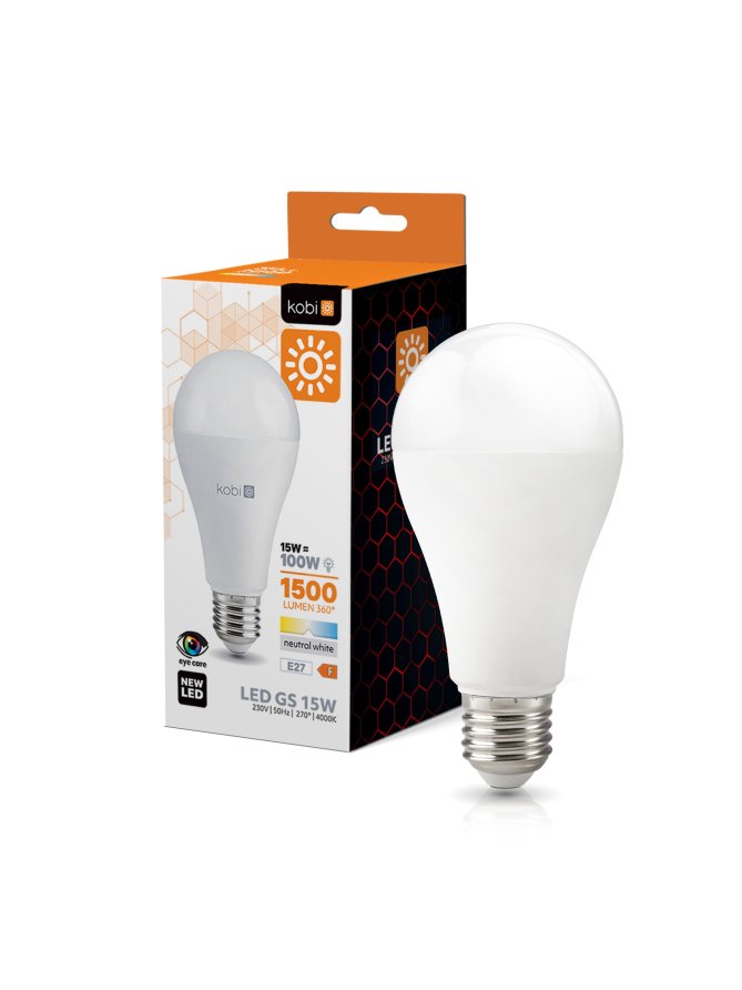 Żarówka LED GS 15W E27 4000K Kobi